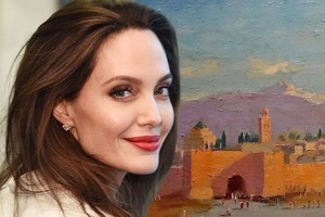 Анджелина Джоли за 11,5 млн долларов продала картину Уинстона Черчилля, которую ей подарил Брэд Питт