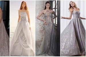 Какое платье выбрать на свадьбу, если традиционные наряды не по душе: потрясающие серебряные силуэты, волшебное сияние и непревзойденный сти