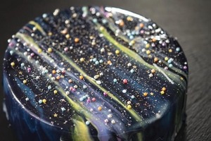 Зеркальный торт "Млечный Путь" со сливочным кремом и чудесным декором