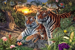 Только очень внимательный человек найдет всех тигров на этой картинке. У меня получилось, а у вас?