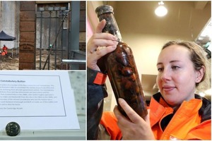 Новая Зеландия: при сносе старого здания люди нашли много интересных вещей, в том числе бутылку с оливками 1800-х годов
