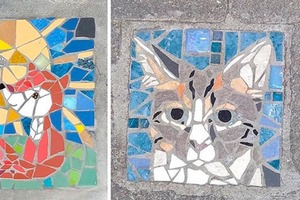 Бельгийская художница украсила порог дома мозаикой. Жители Брюсселя подхватили идею