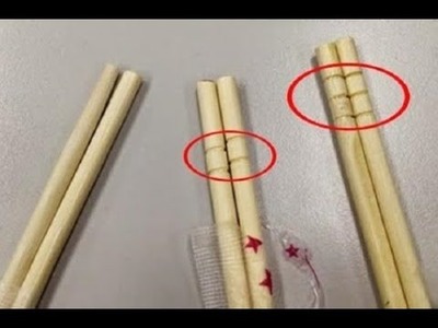 Увидев палочки для суши с вырезанными на них кольцами, подруга выбросила их в мусорку